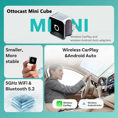 Ottocast Mini 3.0 Wireless CarPlay & Android Auto Adapter