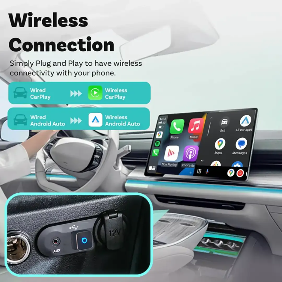 Ottocast Mini 3.0 Wireless CarPlay & Android Auto Adapter